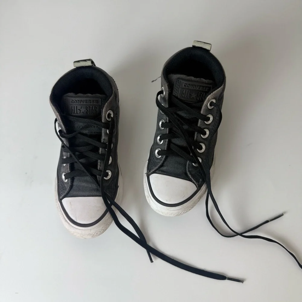 Converse Black and White‎ High-Top Sneakers
